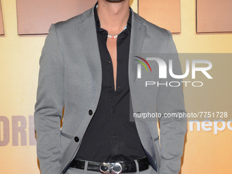 Michel Duval poses for photos during the red carpet of ‘Que Despadre’ film premiere at Cinepolis Gran Terraza Coapa. On February 9, 2022 in...