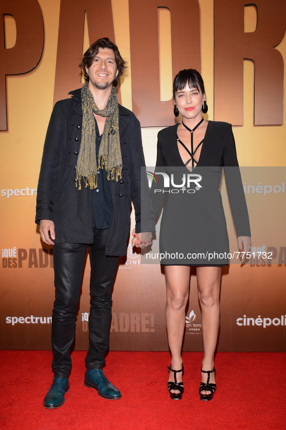 Actress Ana Claudia Talancón poses for photos during the red carpet of ‘Que Despadre’ film premiere at Cinepolis Gran Terraza Coapa. On Febr...