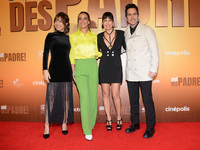 Fiona Palomo, Paly Duval, Ana Claudia Talancón, Mauricio Ochmann,  pose for photos during the red carpet of ‘Que Despadre’ film premiere at...