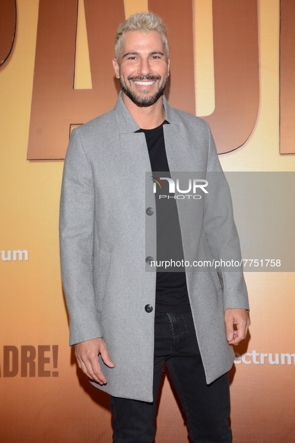 Model Uriel del Toro poses for photos during the red carpet of ‘Que Despadre’ film premiere at Cinepolis Gran Terraza Coapa. On February 9,...