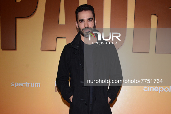 Actor Marcus Ornellas poses for photos during the red carpet of ‘Que Despadre’ film premiere at Cinepolis Gran Terraza Coapa. On February 9,...