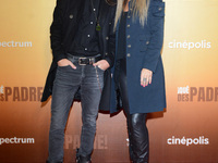 Luca Palomo and Carina Ricco pose for photos during the red carpet of ‘Que Despadre’ film premiere at Cinepolis Gran Terraza Coapa. On Febru...