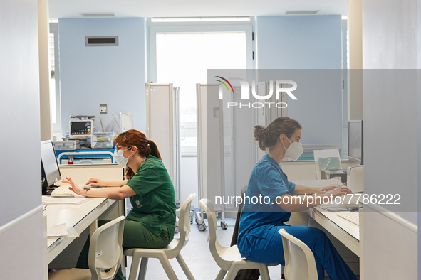 Intensive care wing with various pathologies, at Hospital Sao Joao, on the day the government presents relief from restrictions, on February...