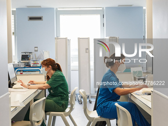 Intensive care wing with various pathologies, at Hospital Sao Joao, on the day the government presents relief from restrictions, on February...