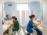 Intensive care wing with various pathologies, at Hospital Sao Joao, on the day the government presents relief from restrictions, on February...