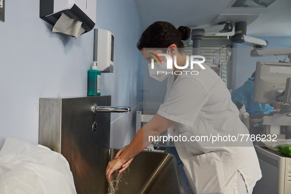 Intensive care wing with various pathologies, at Hospital Sao Joao, on the day the government presents relief from restrictions, on February...