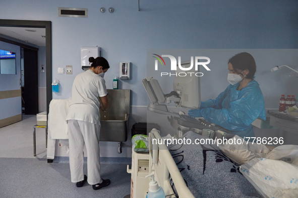 Intensive care wing with various pathologies, at Hospital Sao Joao, on the day the government presents relief from restrictions, on February...