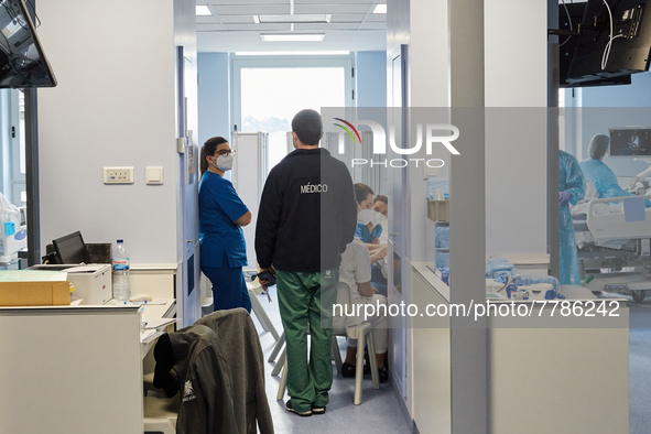 Intensive care wing with various pathologies, at Hospital Sao Joao, on the day the government presents relief from restrictions, on February...