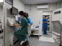 Covid-19 Testing and Triage Zone, at Hospital Sao Joao, on the day the Government presents the relief of restrictions, on February 17, 2022,...