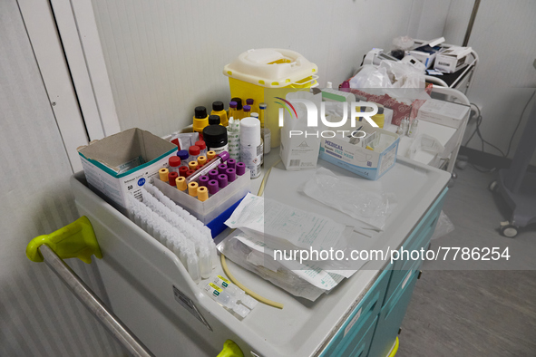 Covid-19 Testing and Triage Zone, at Hospital Sao Joao, on the day the Government presents the relief of restrictions, on February 17, 2022,...