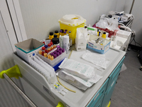 Covid-19 Testing and Triage Zone, at Hospital Sao Joao, on the day the Government presents the relief of restrictions, on February 17, 2022,...