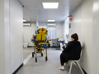 Covid-19 Testing and Triage Zone, at Hospital Sao Joao, on the day the Government presents the relief of restrictions, on February 17, 2022,...