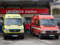 Covid-19 Testing and Triage Zone, at Hospital Sao Joao, on the day the Government presents the relief of restrictions, on February 17, 2022,...