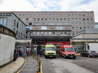 Covid-19 Testing and Triage Zone, at Hospital Sao Joao, on the day the Government presents the relief of restrictions, on February 17, 2022,...