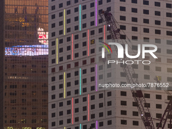 The Bank of America building in Central Hong Kong, in Hong Kong, China, on March 6, 2022.  (