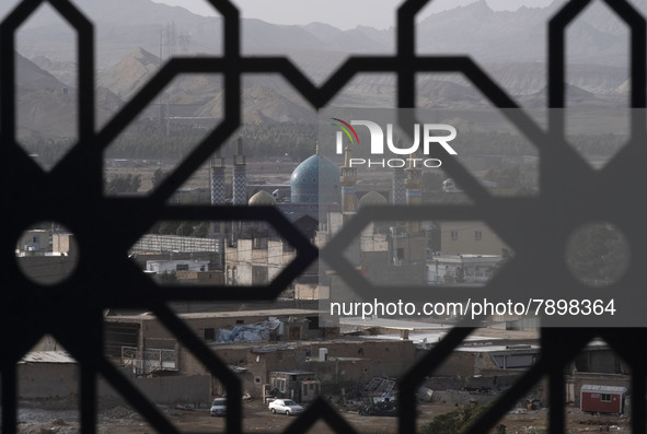 A general view of a mosque in the holy city of Qom 145Km (90 miles) south of Tehran on March 10, 2022. 