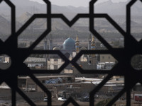 A general view of a mosque in the holy city of Qom 145Km (90 miles) south of Tehran on March 10, 2022. (