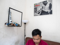 COKI TOBING at its workshop location in Bekasi, West Java. COKI TOBING, the owner of a prosthetic limb and assistive device for people with...