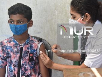 West Bengal started the vaccination drive for children aged 12-14 years from Mar 21, 2022. The Covid vaccination for children in the age gro...