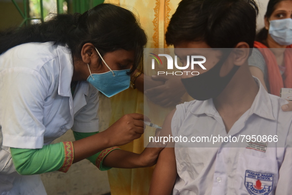 West Bengal started the vaccination drive for children aged 12-14 years from Mar 21, 2022. The Covid vaccination for children in the age gro...