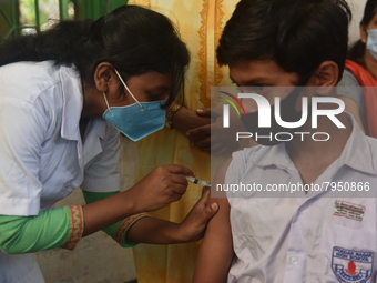 West Bengal started the vaccination drive for children aged 12-14 years from Mar 21, 2022. The Covid vaccination for children in the age gro...