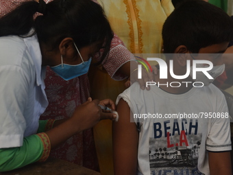 West Bengal started the vaccination drive for children aged 12-14 years from Mar 21, 2022. The Covid vaccination for children in the age gro...