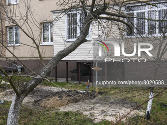 Graves with bodies of civilians next to apartments blocks in the recaptured by the Ukrainian army Bucha city near Kyiv, Ukraine, 04 April 20...