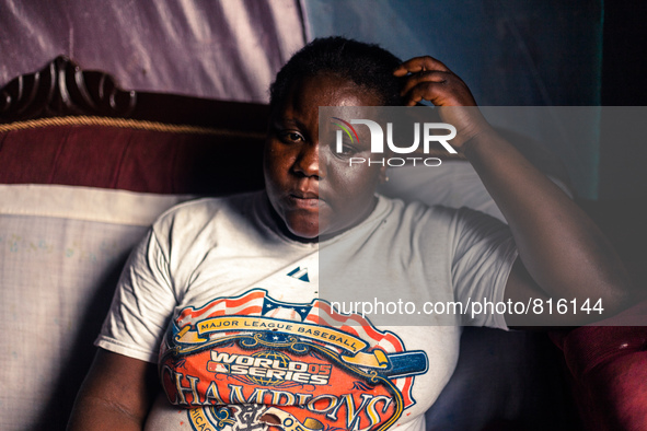 Portrait of haitian migrants  woman in the Dominican Republic.
Thousands of descendants of haitian migrants in the Dominican Republic are s...