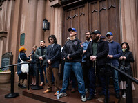 The pro-choice activist group 'New York City for Abortion Rights' held a rally outside the Basilica of Old St. Patrick in New York on May 7,...