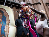 The pro-choice activist group 'New York City for Abortion Rights' held a rally outside the Basilica of Old St. Patrick in New York on May 7,...