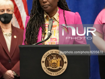 NEW YORK, NEW YORK - MAY 09: New York Attorney General Letitia James has announced a fund to support the abortion rights of low-income New Y...