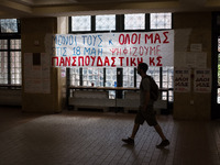 Students went to vote at Athens Law School during student elections in Athens, Greece on May 18, 2022. (