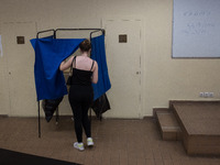 Students went to vote at Athens Law School during student elections in Athens, Greece on May 18, 2022. (