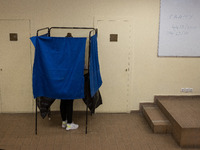 Students went to vote at Athens Law School during student elections in Athens, Greece on May 18, 2022. (