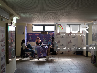 Students went to vote at Athens Law School during student elections in Athens, Greece on May 18, 2022. (