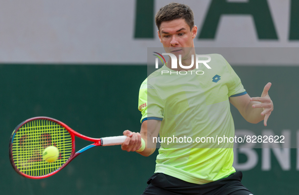 Kamil Majchrzak (POL) during the day two of he Roland-Garros Open tennis tournament in Paris, France, on May 23, 2022. 