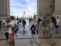 People are seen walking in Augusta street, in the downtown area. Lisbon, May 23, 2022. The European Centre for Disease Prevention and Contro...