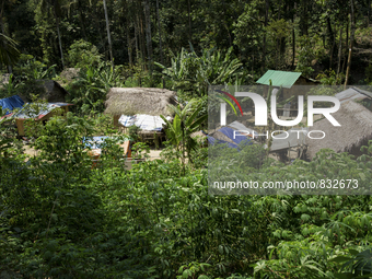 General view of Orang Asli's village. There are 10 houses in there. Malaysia is one of the most fast developing country nevertheless , the m...