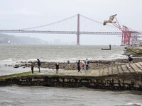 A group of people are seen performing outdoor activities near the Cais das Coluna area. Lisbon, June 03, 2022. Portugal has already passed t...