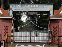 All Saints College in Thiruvananthapuram (Trivandrum), Kerala, India on May 12, 2022.  (