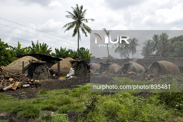 General view of Charcoal domes. It's about 30 minutes away from downtown of Kota Bharu / Kampung Keluat, Kelantan / Malaysia. *360 hours of...