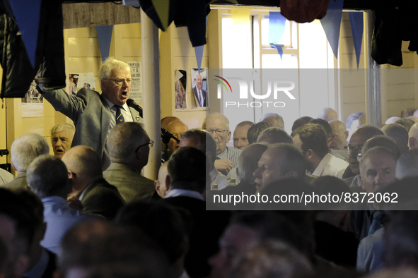 Hawick Common Riding  Golden Jubilee Cornet Philip Murray, sings for the company in the Hut at St Leonards. The Hawick Common Riding is the...