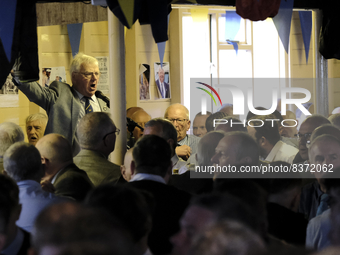 Hawick Common Riding  Golden Jubilee Cornet Philip Murray, sings for the company in the Hut at St Leonards. The Hawick Common Riding is the...