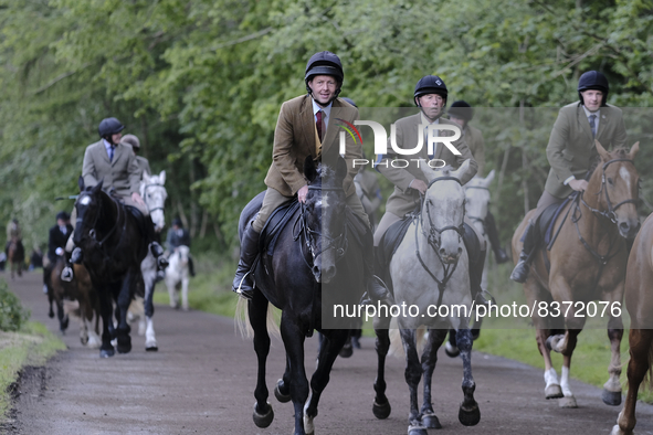 
Married Supporters follow the Acting Father up the chase on the morning of Thursday 09 June 2022.

The Hawick Common Riding is the first of...