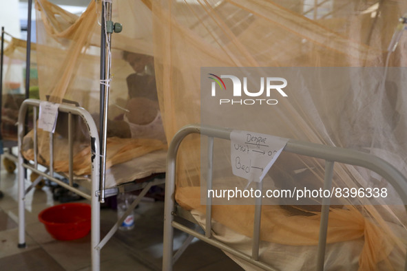 Dengue-infected patients treated in a special ward of Mugda general hospital in Dhaka, Bangladesh on June 13, 2022. 