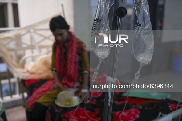 Dengue-infected patients treated in a special ward of Mugda general hospital in Dhaka, Bangladesh on June 13, 2022. 