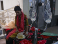 Dengue-infected patients treated in a special ward of Mugda general hospital in Dhaka, Bangladesh on June 13, 2022. (