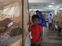 Dengue-infected patients treated in a special ward of Mugda general hospital in Dhaka, Bangladesh on June 13, 2022. (