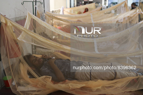 Dengue-infected patients treated in a special ward of Mugda general hospital in Dhaka, Bangladesh on June 13, 2022. 