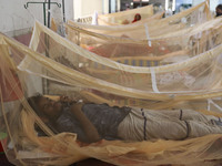 Dengue-infected patients treated in a special ward of Mugda general hospital in Dhaka, Bangladesh on June 13, 2022. (